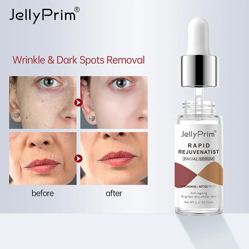 New JellyPrim Whitening Face Serum Anti Aging Acne Remove Dark Spots Shrink Pores Serum Skin Care Korean Cosmetics Beauty Health