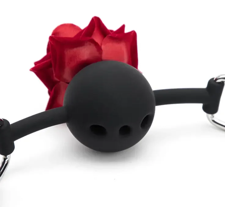 Adult Sex Products SM Bondage Bondage Rose Mouth Plug Collar BDSM Slave Binding Sex Toys