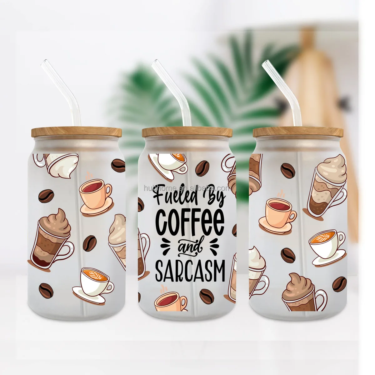 Wholesale Ready To Transfer UV DTF Cup Wraps Custom Wraps for 16oz 20oz Libbey Glass 24oz Cold Cups Stickers Decals