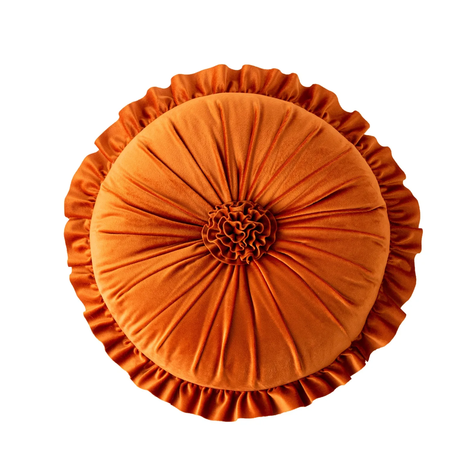 2022 New design Decorative Round velvet pumpkin Throw Pillow Handcrafted Cushion