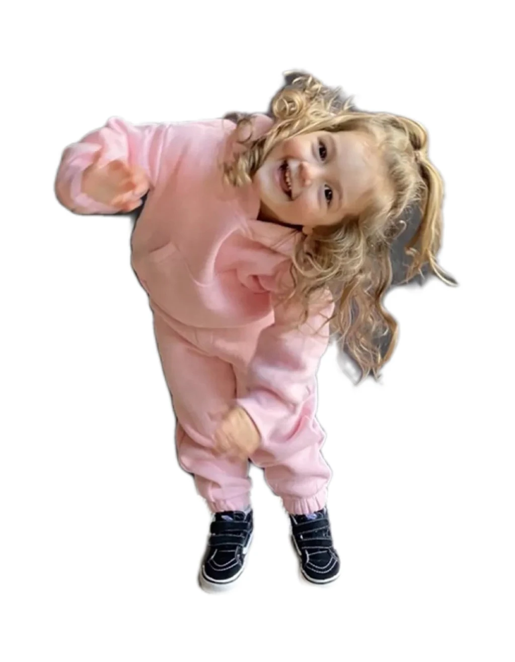 Boys and girls Korean version of the new winter suit cotton fashion simple solid color hoodie corset pants casual fleece suit