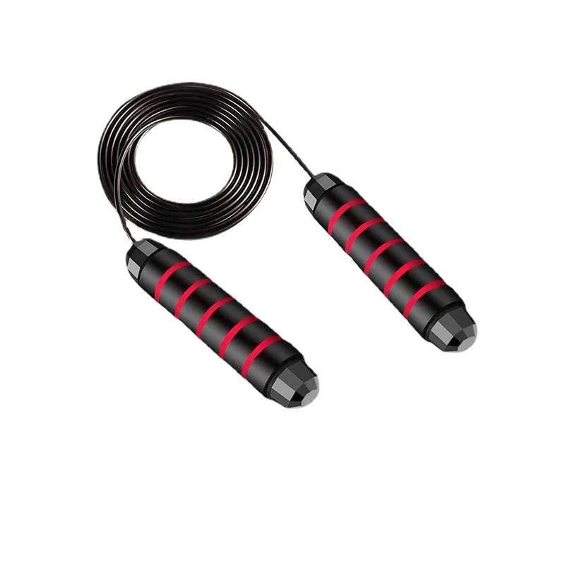 Custom Exercise Gym Workout Training Fitness Heavy Steel Cable Wire Bearing Weighted Skipping Rope