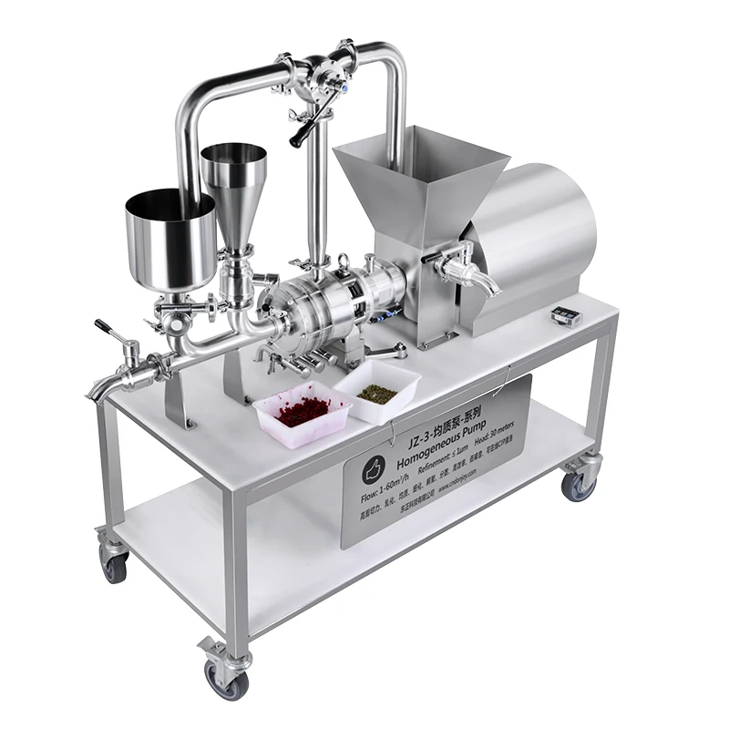 DONJOY JZ3 Sanitary Stainless Steel 304 316L 3-stage Emulsified Homogenizing Pump Homogenizer Mixer Pump