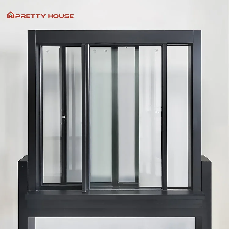 Residential Balcony Waterproof Big Glass Aluminum Sliding Window