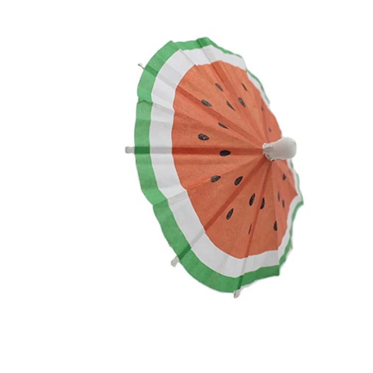 High Quality Disposable Eco-friendly Disposable Umbrella Pick Small Cocktail Umbrella Pick Cheap Fruit Cocktail Pick