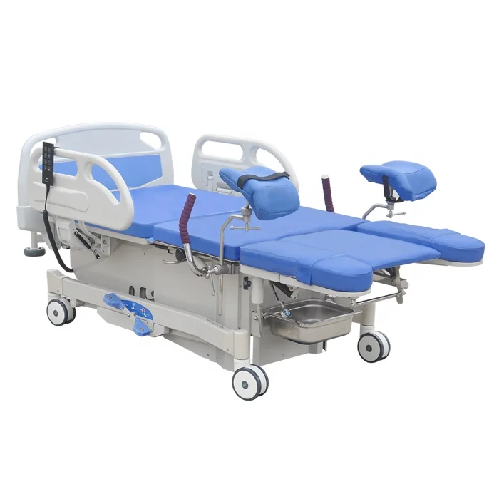 Hospital gynecology equipment electric delivery bed obstetric birthing bed for woman giving birth