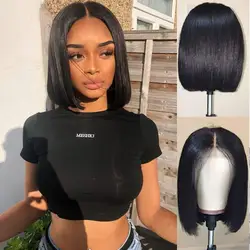 Cheap Price Short Bob Human Hair Wigs, Partial Afro Lace Front Wig,Unprocessed Raw Brazilian Bob Hair Wig