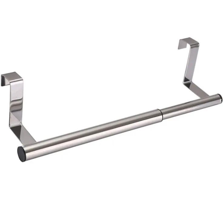 No Drill  Stainless Steel Retractable Towel Holder Towel Bar rack Dish Cloth Hanger Rack for Kitchen Bathroom