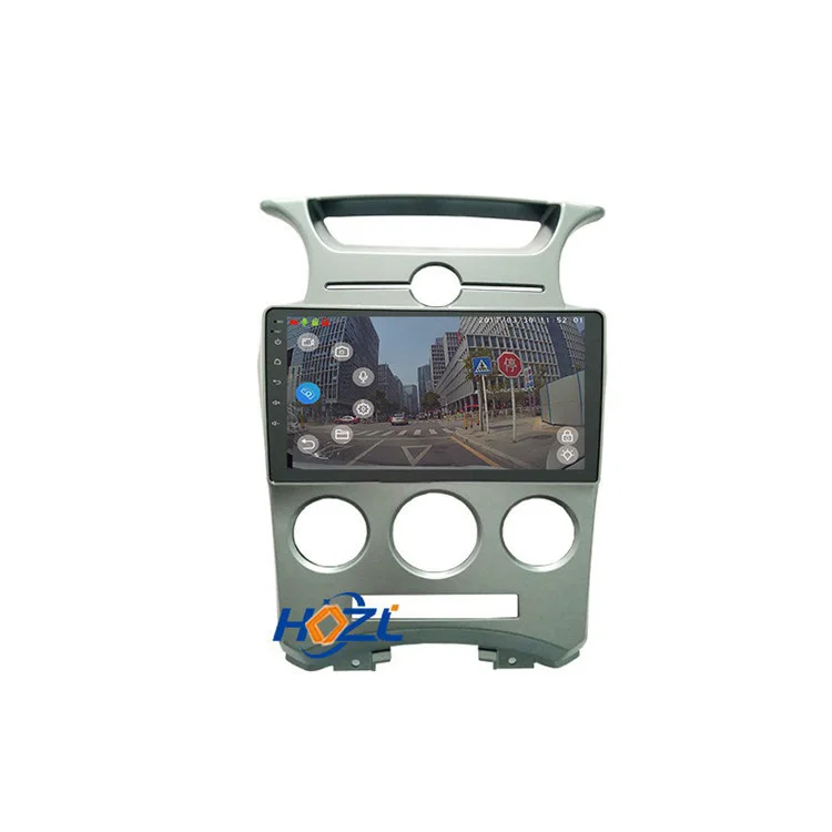Car radio with gps built-in Wifi multimedia player front camera  Android 10 for KIA Carens 2006 2007 2008 2009 2012  radio play