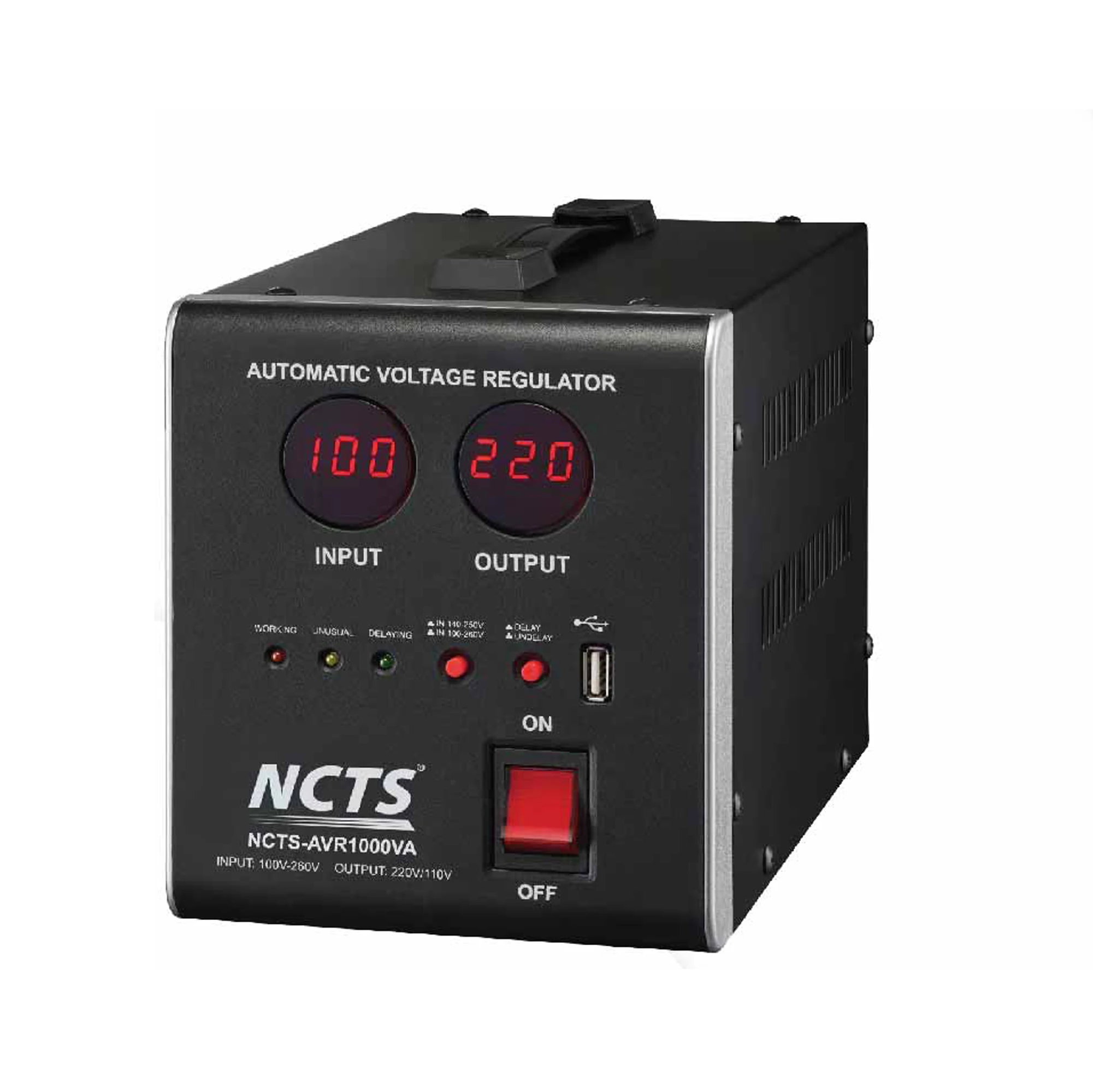 Автоматический регулятор напряжения с цифровым дисплеем 1000Va 800W 3.5A