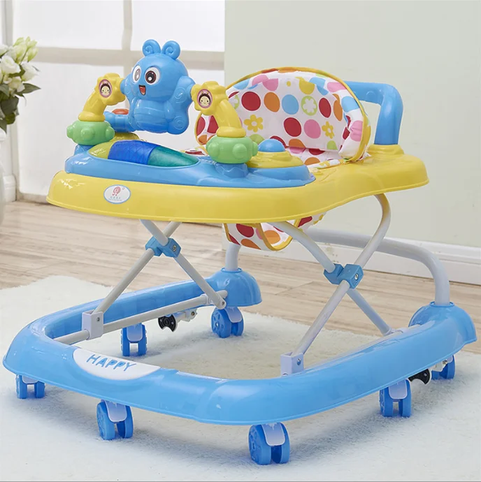 Wholesale price baby walker with brakes multi-function anti-rollover