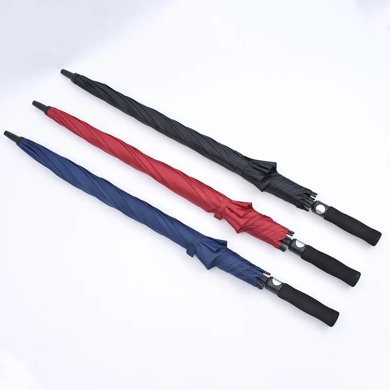 2024  Wholesale Top Sale  Business Gift Portable Straight Golf Umbrella With Logo For Outdoor