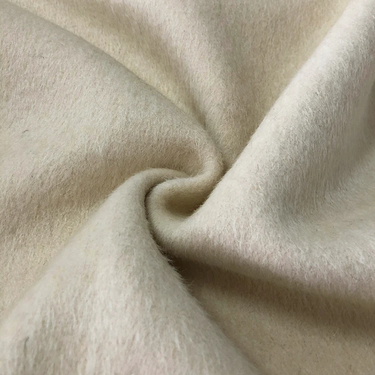 High Quality Breathable Wholesale Polyester alpaca wool Spandex Satin twill Fabric for autumn winter apparel or garment