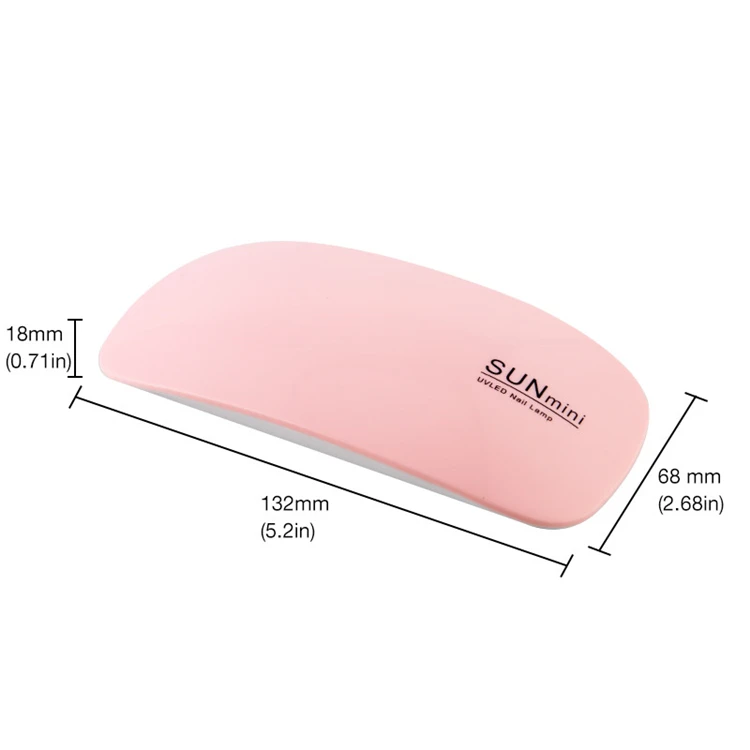 New 6w Sun Mini Usb Nail Polish Dryer Cordless Phototherapy Portable Curing Nail Polish Light Uv Led Nail Lamp