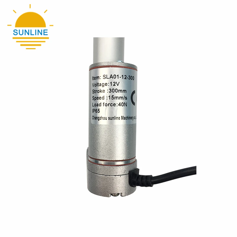 12V linear Actuator with servo motors for motion platform Load Force 40N Speed 15mm/s Stroke 300mm IP54/IP65