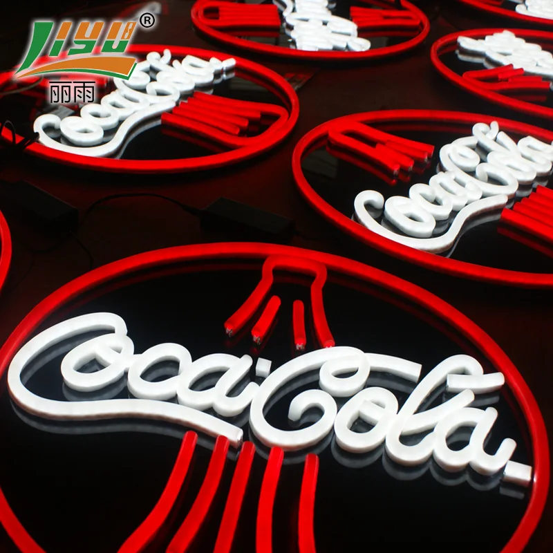 Комнатный наружный дропшиппинг настенный подвесной неоновый свет буквы светодиодный неоновый знак Пользовательский логотип