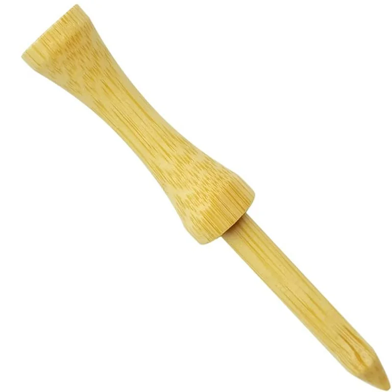 Custom made Step Down Golf Tees 100 Count Wooden Natural colors Bamboo Golf Castle Tees