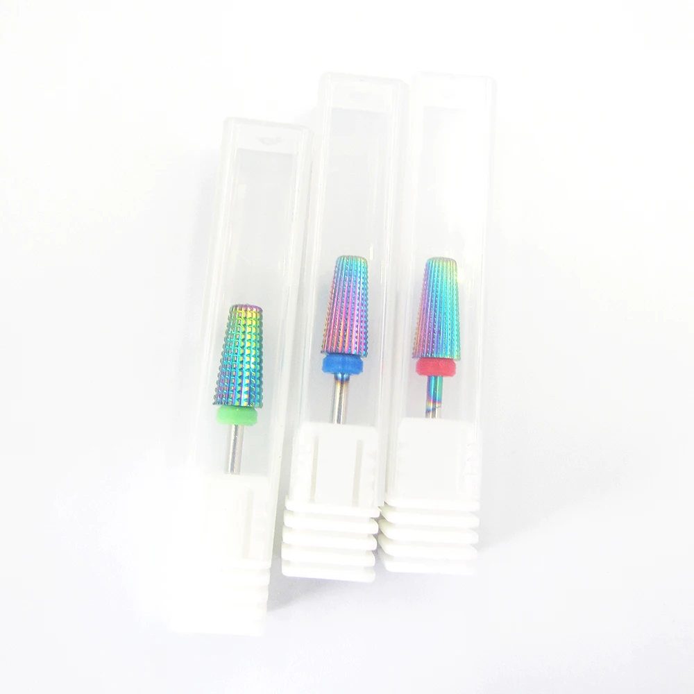 5 in 1 carbide nail drill Bit professional 3/32 Inch Shank carbide nail drill bit for Fast Remove Acrylic