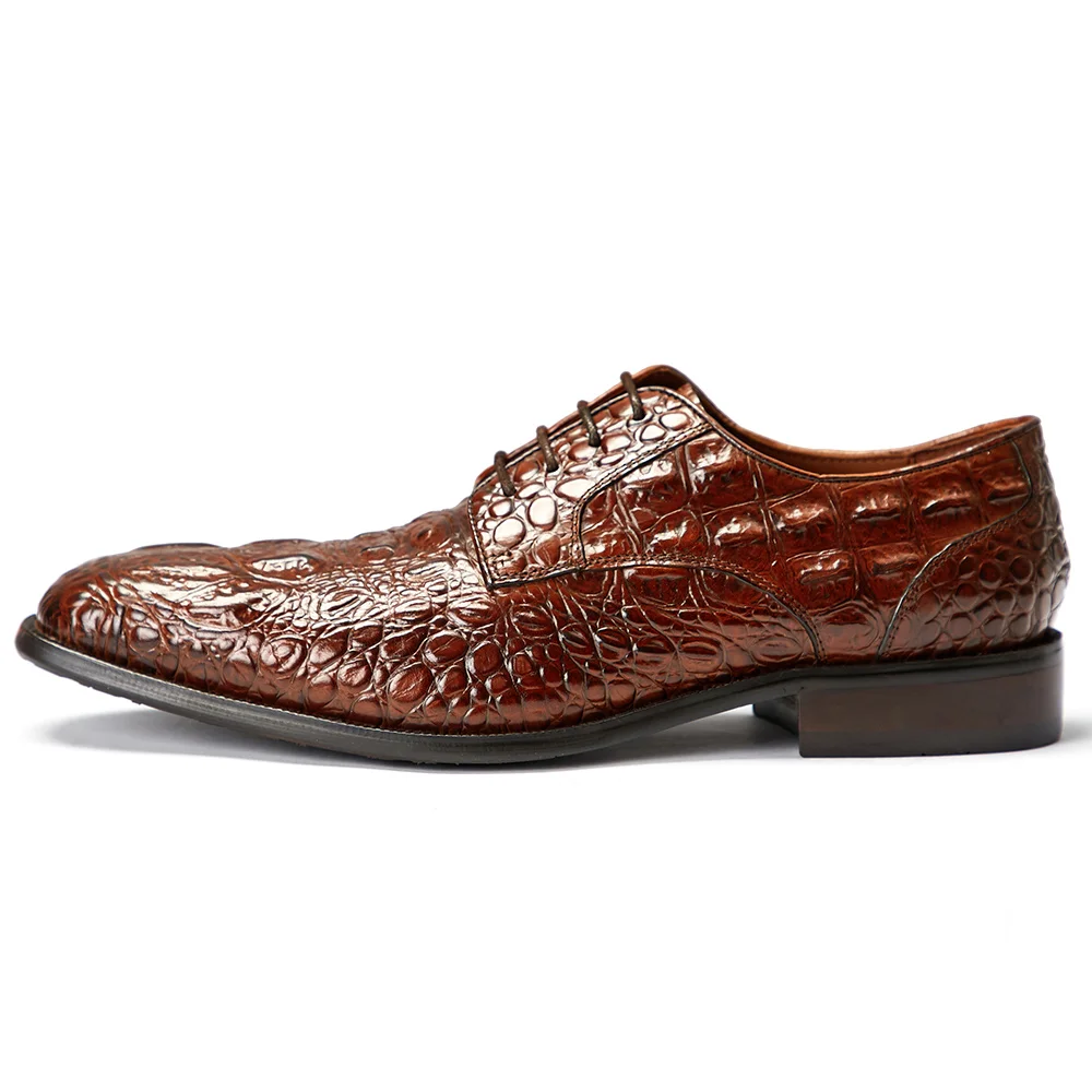 
new latest style crocodile pattern leather shoes fahion design and high quality business shoes low cut genuine leather shoes 