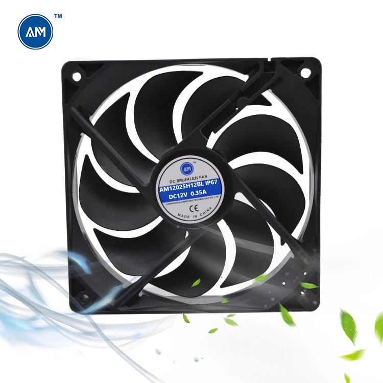 Small Solar Pwm 12v 120*120mm Brushless Cooling Moter Computer Dc Fan