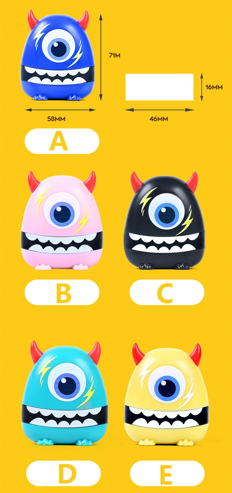 Custom Children Flash Toy Name Seal Personalized Expression Changeable Robot Toy Flash Stamps