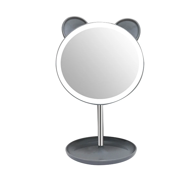 Hot Sale Factory Wholesale Vanity Make Up Mirrors Cute Mirror Stand Folding Cosmetic Beauty Mirror Home Use Women Girl Kids