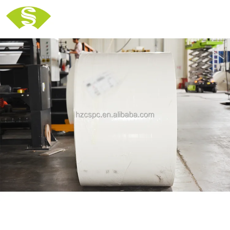 ECO-Friendly one side pe laminated paper in jumbo roll