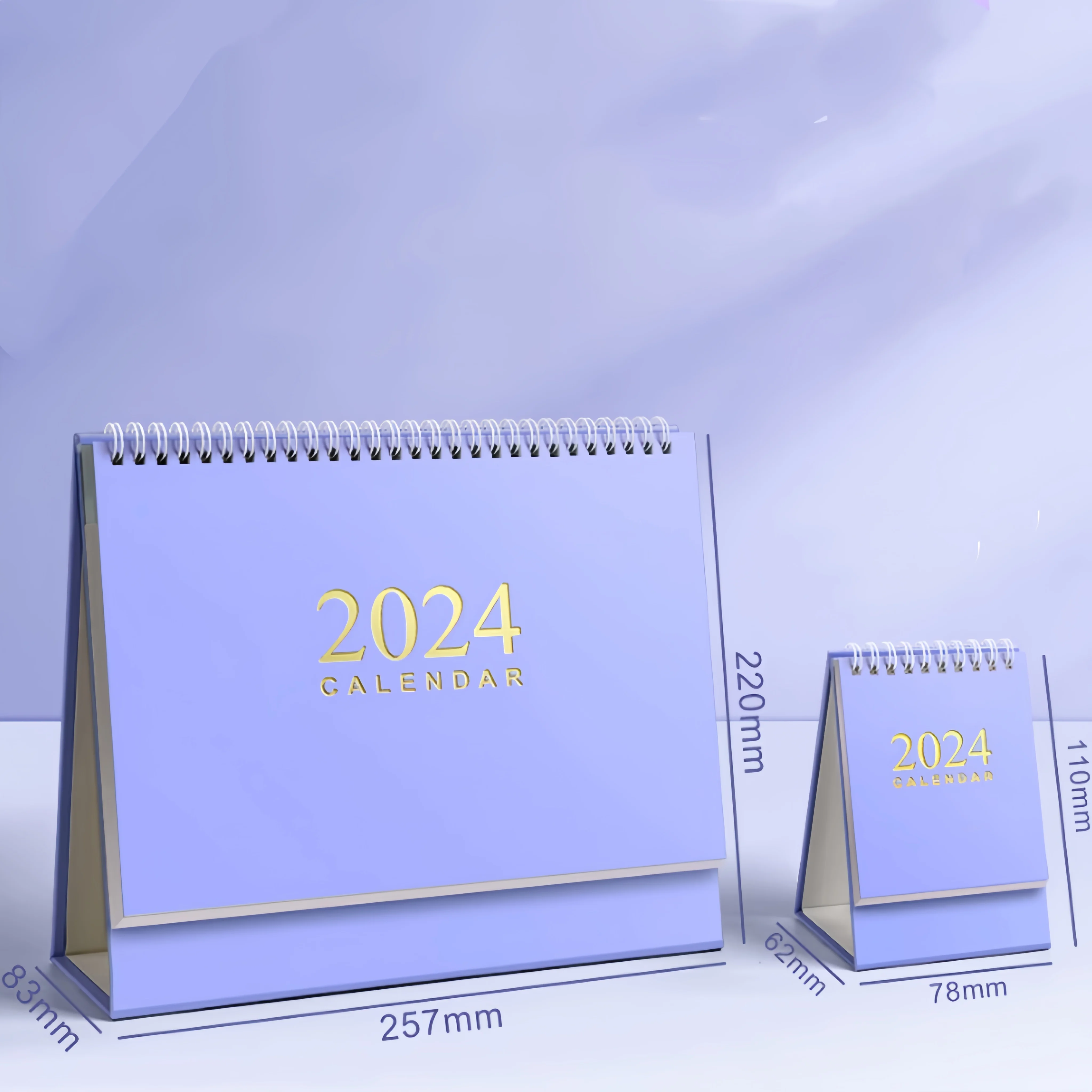 Environmentally Friendly Custom Printing Desktop Calendar 2024 Desk Table Monthly Advent Calendar