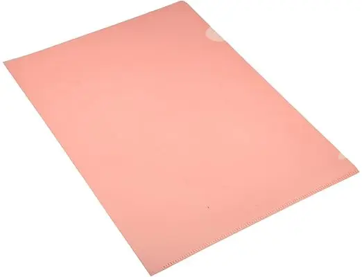 Promotion Tensile Strong Custom Logo L Shape Clear Transparent White Pp Plastic File Folder For Documents With Pocket