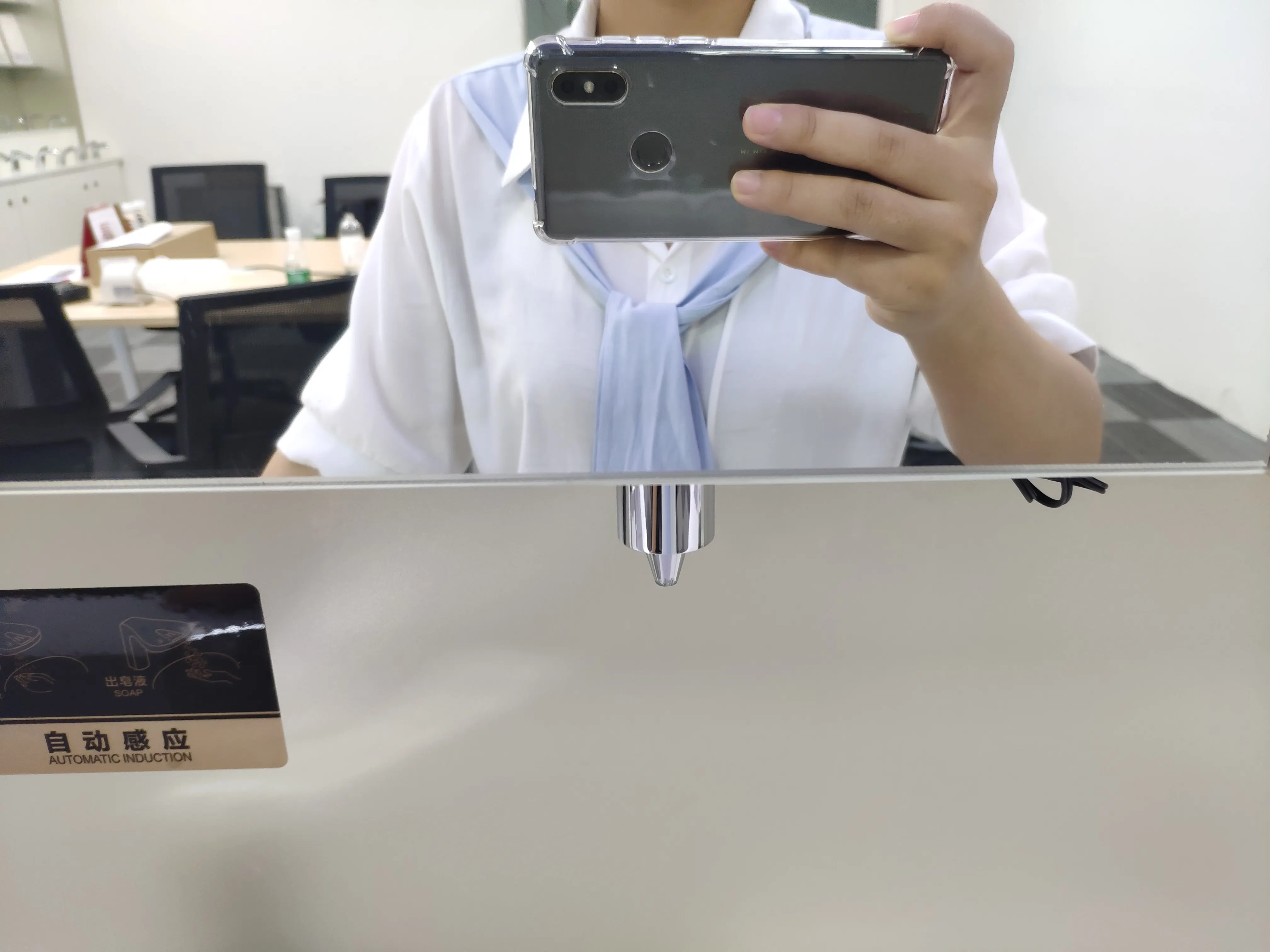 Wall type foam soap feeder for toilet/hotel  Brass Automatic contactless soap dispenser behind mirror