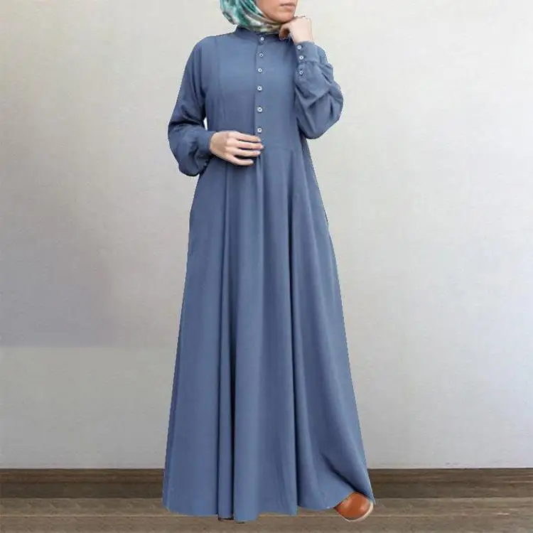 Wholesale spring casual abaya women dress traditional muslim clothing