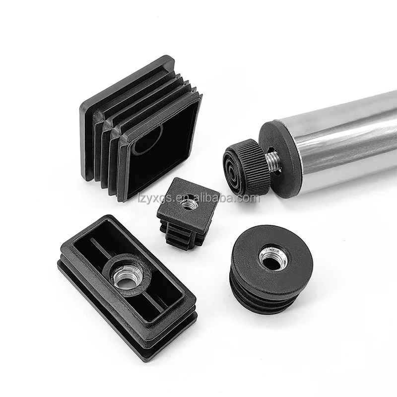 M6*15*15mm square nut plug stainless steel raising adjustment wheel sleeve plug furniture wear shelf rubber plug