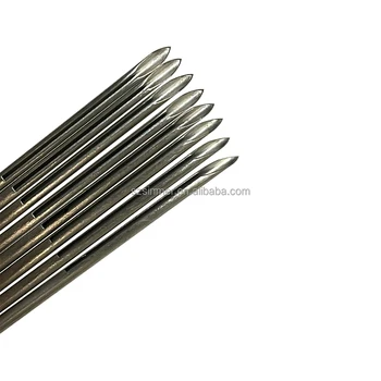 Cannula piercing needle OEM stainless steel hair transplant different degree design groove hair needle
