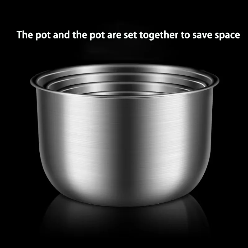Stainless Steel Small Round Soup Pot With Lid For Cooking Vegetable Pot
