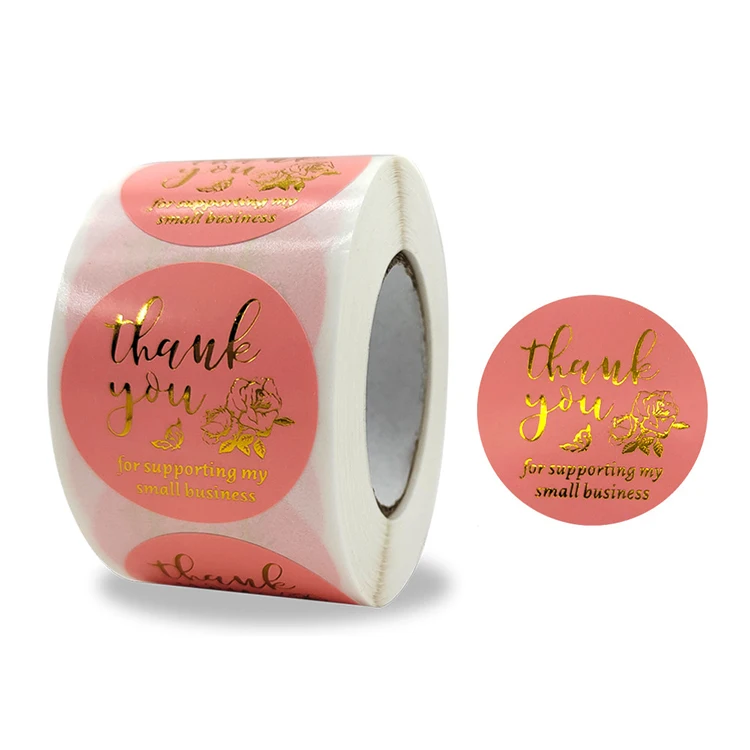 Custom Printing Foil Adhesive Private Print Logos Shipping Mark Printing Qr Label Stickers Thank You Labels Custom Stickers