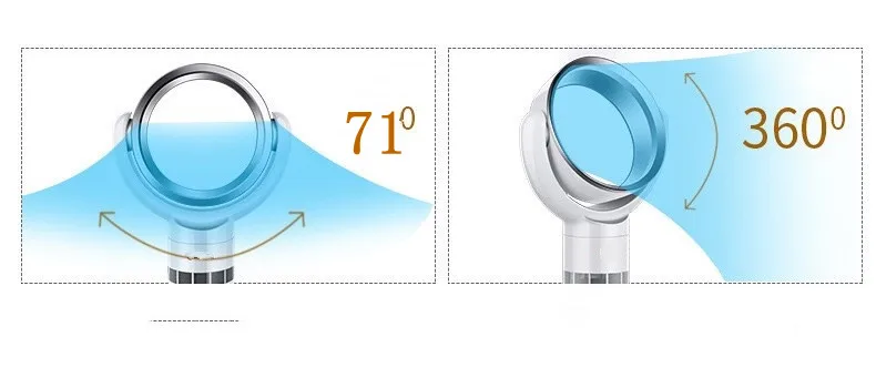 Guangdong Factory Supplier Wholesale Price New Electric Table Fan Portable 58cm Height ABS Material Bladeless Small table fan