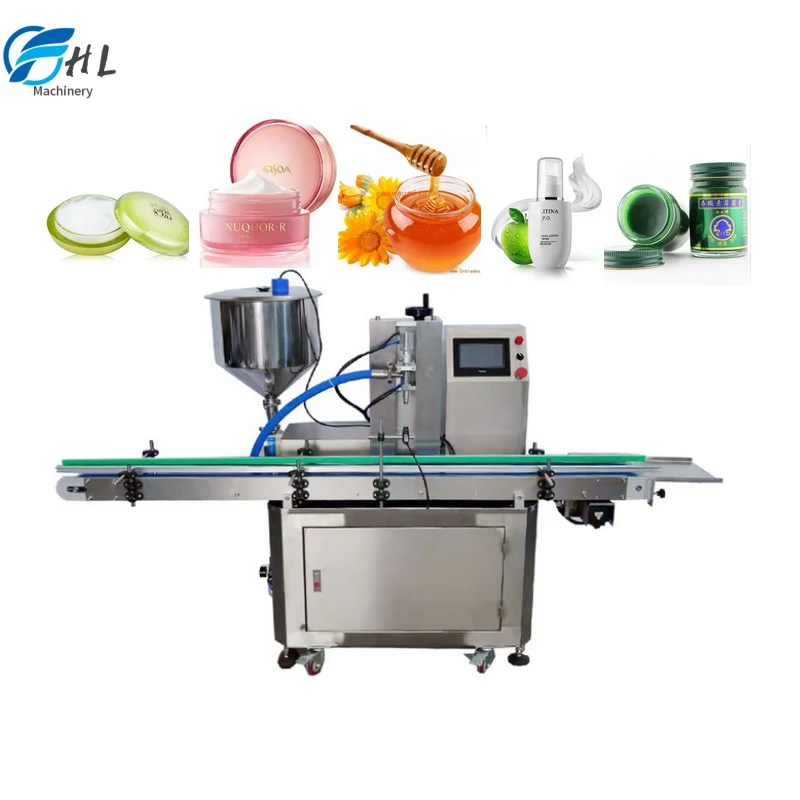 Automatic Single One Head Rotor Lobe Pump Liquid Sauce Food Thick Paste Filling Machine