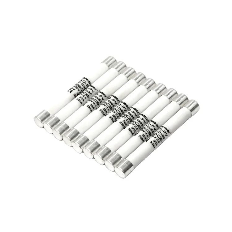 
cylindrical cartridge 1000vdc solar fuse holder 30A and solar fuse link 10*85mm 