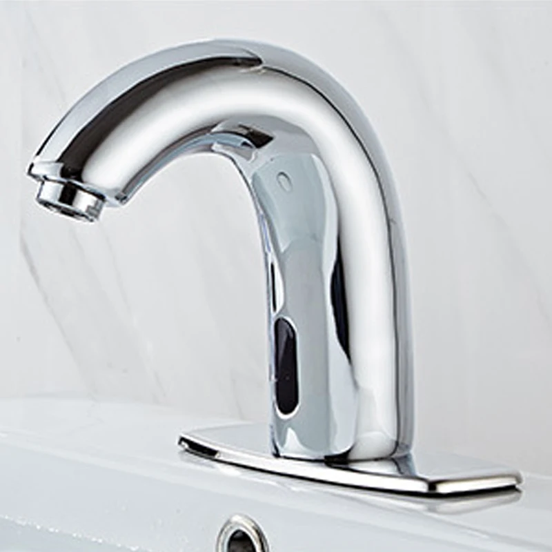 2022 Bathroom Touchless Sensor Faucet Hands Free Infrared Water Tap Inductive Basin Faucets Automatic Motion Sink Tap