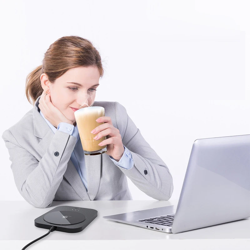 Электрический умный подогреватель Usb стеклянная чашка для чая кофе кружка подушка 55 градусов офисного