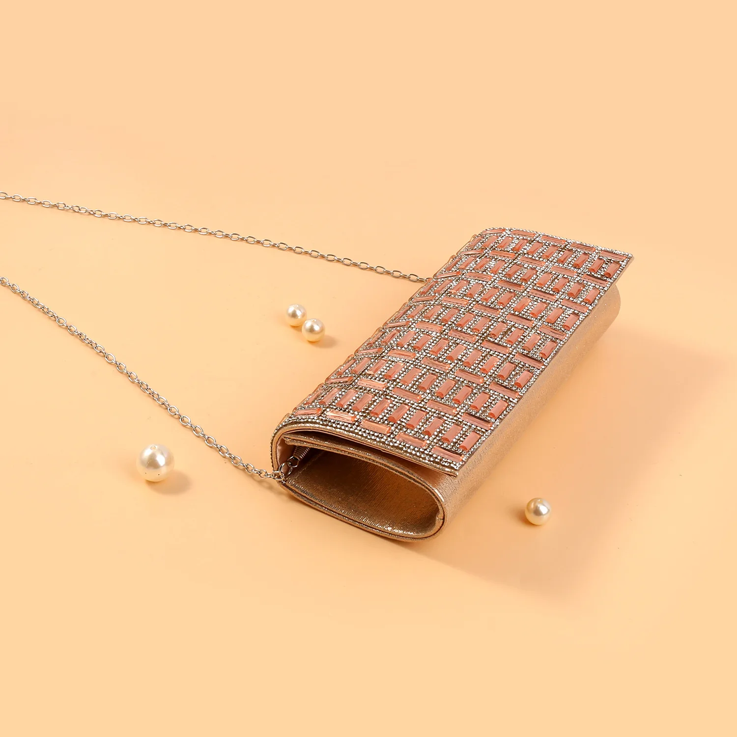 2022 Trend Glass Rhinestone Party Banquet Dinner Bags Women Rhinestone Dinner Evening Party Bags Women