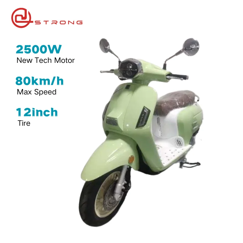 China 80kph 2500W ECO 120KM Enduro Lady Electric Motorcycle For Adult CKD SKD 72V Vintage Retro Ev Motorcycle Scooter