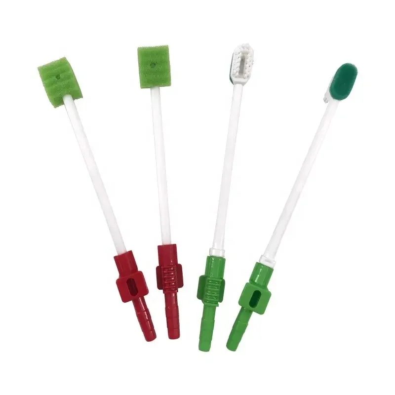 Cheap Disposable Medical Mouth Oral Care Suction Toothbrush and Swab Sponge Toothbrush