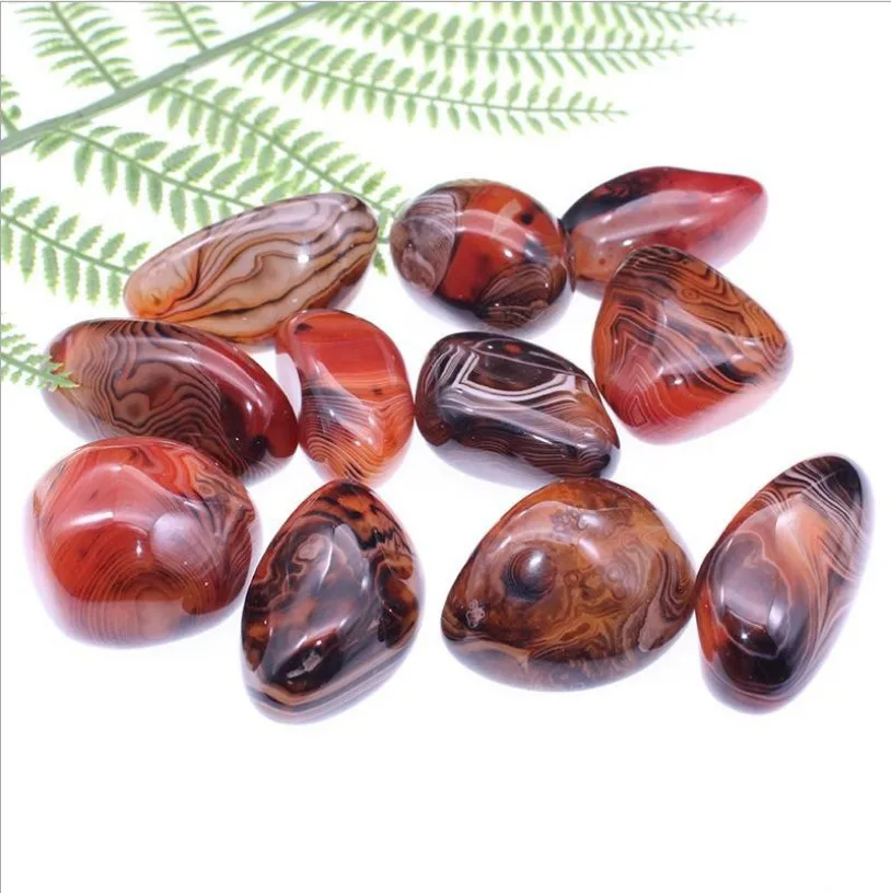  Оптовая продажа натуральный красный драгоценный камень sardonyx полированный Агат