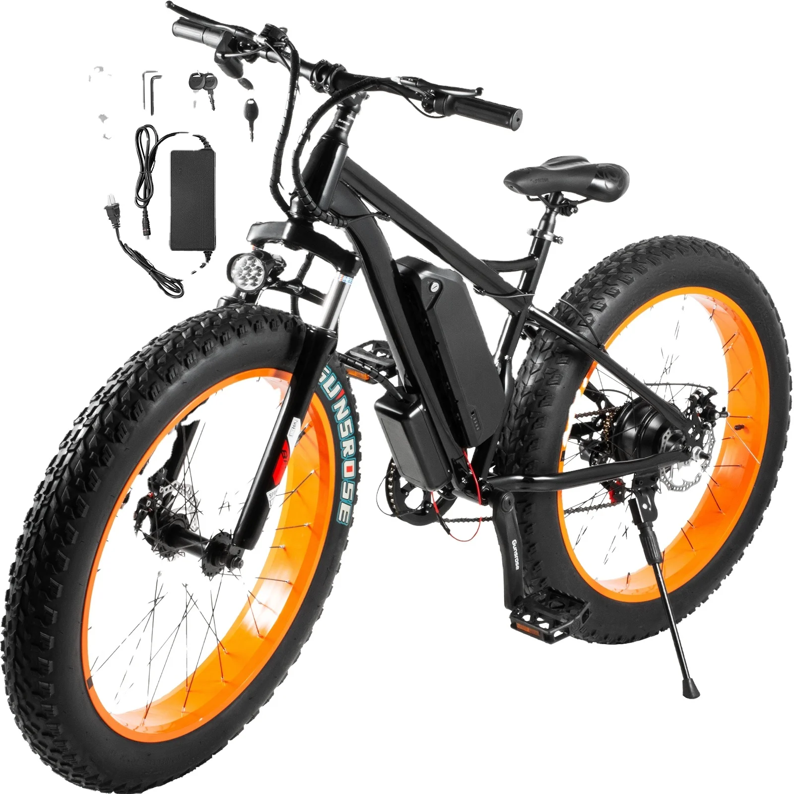 Ready for Shipment 26 4 0 Fat Tire Electric Mountain Bike Max Promax Motor Wall Frame Power Battery Torque Time Fun Charging Hub