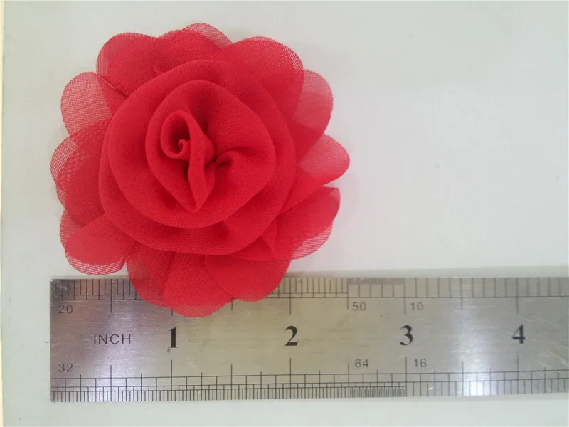 30 шт./лот, 2,5 'мини-платье из шифона с цветочным принтом повязка на голову, с розочками, ремесло, завязка для волос; Головные повязки с цветком Аксессуары 29 цветов в наличии