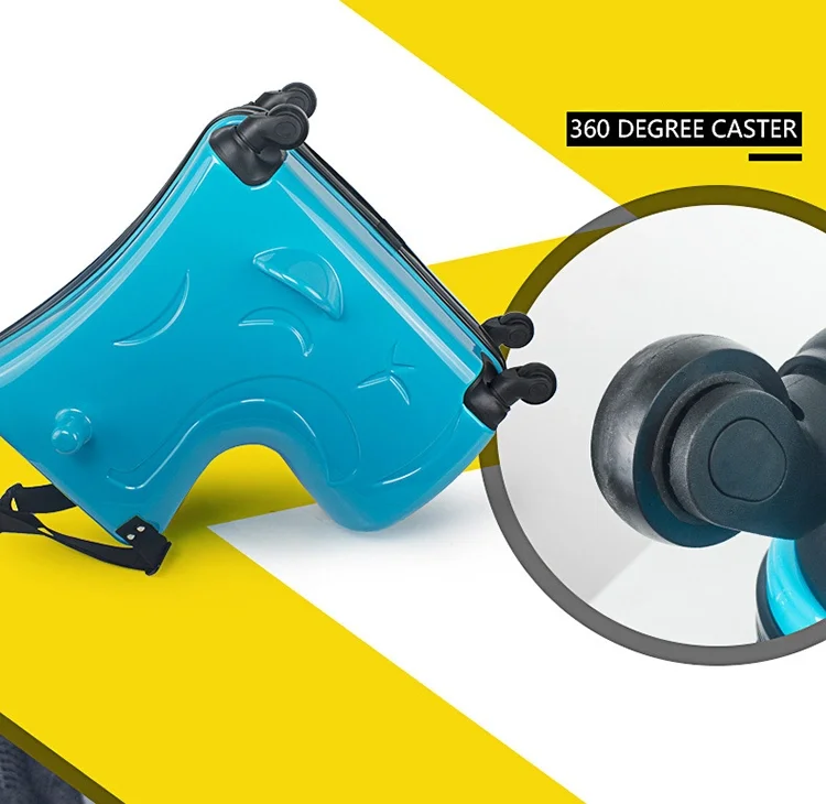 Cute Pony Cartoon Children Kids Travel Rolling Ride on Luggage