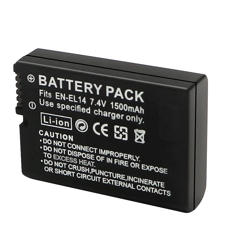 7.4V EN-EL14 EN EL14 ENEL14 EN-EL14a Camera Battery for Nikon D5600 P7700 P7100 D3400 D5500 D5300 D5200 D3200 D3300 D5100 D3100