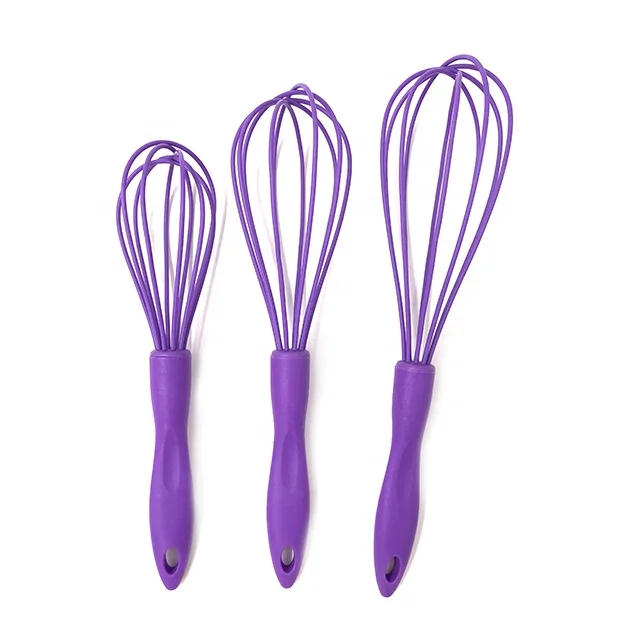 Профессиональные инструменты для выпечки, набор кухонных венчиков, набор силиконовых шариков, венчиков, венчиков с пластиковой ручкой