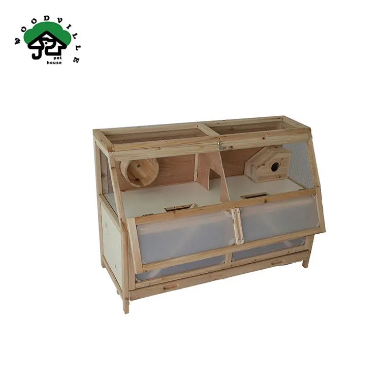 Manufacture China High-quality Large Jaula De Hamster Grande Wooden Small Animal Hamster Cage